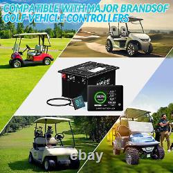 36V 100Ah Lithium Golf Cart Battery 200A BMS 15000+ Cycle LiFePO4 10 Year Life