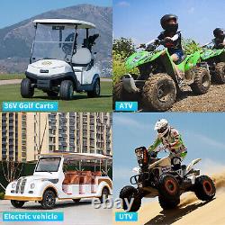 36V 100Ah Lithium Golf Cart Battery 200A BMS 15000+ Cycle LiFePO4 10 Year Life