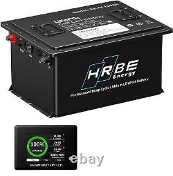 36V 100Ah Lithium LiFePO4 Golf Cart Battery 200A BMS Touch Monitor 15000+Cycles