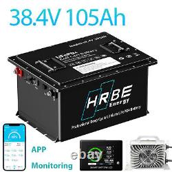 36V 105Ah Battery LiFePO4 Lithium Golf Cart 200A BMS 15000+ Cycles Monit Charger
