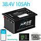 36v 105ah Battery Lifepo4 Lithium Golf Cart 200a Bms 15000+ Cycles Monit Charger