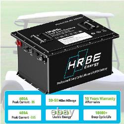 36V 105Ah Battery LiFePO4 Lithium Golf Cart 200A BMS 15000+ Cycles Monit Charger