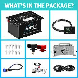 36V 105Ah Battery LiFePO4 Lithium Golf Cart 200A BMS 15000+ Cycles Monit Charger