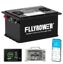 36V 105Ah Golf Cart LiFePO4 Battery 200A BMS 15000+ Cycle 20A Charger Club Car