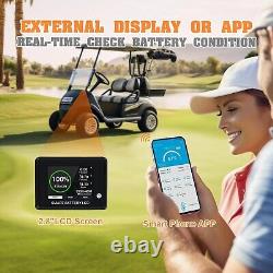 36V 105Ah Golf Cart LiFePO4 Battery 200A BMS 15000+ Cycle 20A Charger Club Car