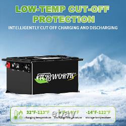 36V 105Ah Golf Cart LiFePO4 Lithium Battery 200A BMS 15000+ Cycle+20A Charger