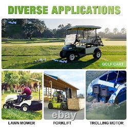36V 105Ah Golf Cart LiFePO4 Lithium Battery 200A BMS 15000+ Cycle+20A Charger