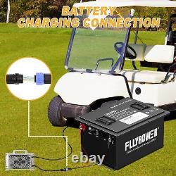 36V 105Ah Golf Cart LiFePO4 Lithium Battery 200A BMS with 36V 20A Fast Charger
