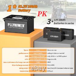 36V 105Ah Golf Cart LiFePO4 Lithium Battery 200A BMS with 36V 20A Fast Charger