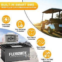 36V 105Ah Golf Cart LiFePO4 Lithium Battery 200A BMS with 36V 20A Fast Charger