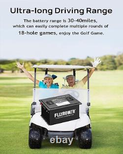 36V 105Ah Golf Cart LiFePO4 Lithium Battery 200A BMS with 36V 20A Fast Charger