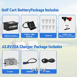 36V 105Ah Golf Cart LiFePO4 Lithium Battery 200A BMS with 36V 20A Fast Charger