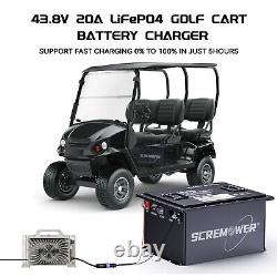36V 105Ah Golf Cart Lithium LiFePO4 Battery Club Car 200A BMS 15000+ Deep Cycle