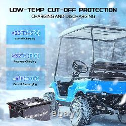 36V 105Ah Golf Cart Lithium LiFePO4 Battery Club Car 200A BMS 15000+ Deep Cycle