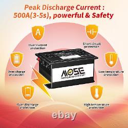 36V 105Ah LiFePO4 Golf Cart Battery 200A BMS 15000+ Cycle +Monitor+ 20A Charger