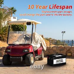 36V 105Ah LiFePO4 Golf Cart Battery 200A BMS 15000+ Cycle +Monitor+ 20A Charger