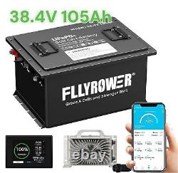 36V 105Ah Lithium Golf Cart Battery Bluetooth LiFePO4 Batteries with 200A BMS