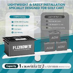 36V 105Ah Lithium Golf Cart Battery Bluetooth LiFePO4 Batteries with 200A BMS