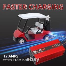 36V 12AMP Golf Cart Battery Charger for 36 Volt Club Car, EZGO Golf Carts Lead