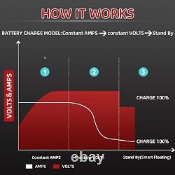 36V 12AMP Golf Cart Battery Charger for 36 Volt Club Car, EZGO Golf Carts Lead