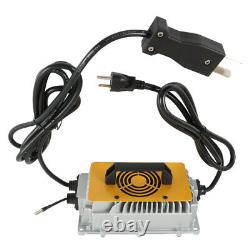 36V 18A Battery Charger 2-Pin Crowfoot Plug For Club Car EZGO Golf Cart