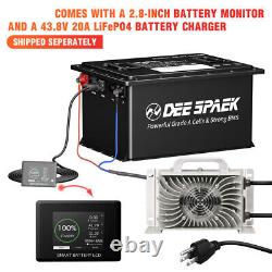 36V 48V 100Ah Battery LiFePO4 Lithium Golf Cart BMS 15000+Deep Cycle with Monit
