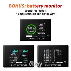 36V/48V 105Ah Golf cart LiFePO4 Lithium Battery 200Amp BMS 15000+ Deep Cycle