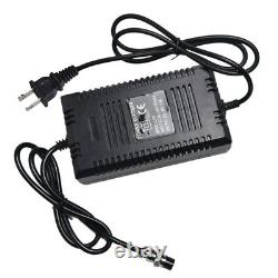 36V Power Charger+3x 12V 12AH 6-DZM-12 SLA Battery For Golf Cart E-Bike Go Kart