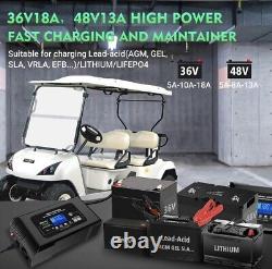 36V and 48V Golf cart Charger 18-Amp Smart Charger
