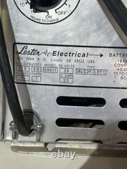 36 DCV Golf cart Battery Charger Lester-Matic Motive power Charger FREE SHIPPI