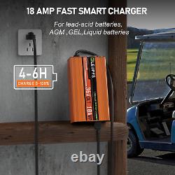 36 Volt Golf Cart Battery Charger With Trickle Charge For Lead Acid Batteries