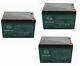 3x 6-dzm-12 12ah Motorcycle Battery For Electric Atv Scooter Go Kart Golf Cart