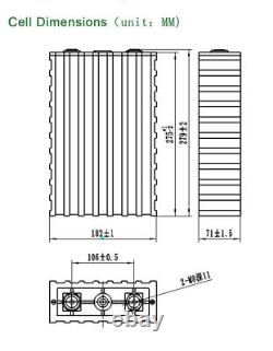 3.2V 200AH 32PCS Lifepo4 Battery Pack Lithum Iron Phosphate 24V 36V 48V Batterys