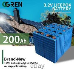 3.2V Lifepo4 Battery 200AH 4-8PCS Iron Phosphate Cell 12V 24V Golf Cart Battery