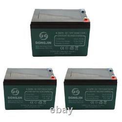 3x 12v 12ah 6-DZM-12 Battery FOR SCOOTER GOLF CART BUGGY Disability Wheelchair
