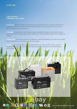 48V 100AH (10 hr rate) 4 LCB battery for mobility application, golf cart etc