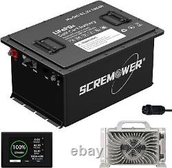 48V 100Ah Club Car Lithium Battery Golf cart LiFePO4 200A BMS 15000 Deep Cycle