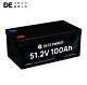 48v 100ah Golf Cart Battery Lithium Lifepo4 Bms Deep Cycle For Marine Rv