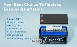 48V 100Ah Golf Cart Battery Lithium LiFePO4 Deep Cycle BMS for Solar RV Outdoor