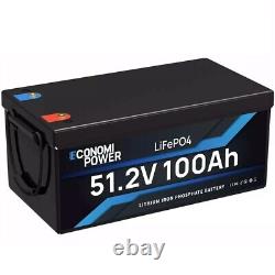 48V 100Ah Golf Cart Battery Lithium LiFePO4 Deep Cycle BMS for Solar RV Outdoor