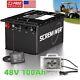 48v 100ah Golf Cart Lithium Lifepo4 Battery Club Car 200a Bms 15000+ Deep Cycle