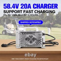 48V 100Ah Golf Cart Lithium LiFePO4 Battery Club Car 200A BMS 15000+ Deep Cycle