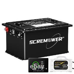 48V 100Ah Golf Cart Lithium LiFePO4 Battery Club Car 200A BMS 15000+ Deep Cycle