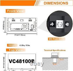 48V 100Ah LiFePO4 Battery Lithium Li-ion Battery 100A BMS For RV Golf Cart 5kWh
