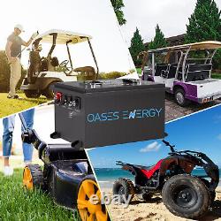 48V 100Ah LiFePO4 Golf Cart Battery 20A Charger Bluetooth Monitor Metal Case
