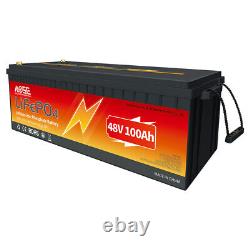 48V 100Ah LiFePO4 Lithium Battery 15000+ Deep Cycle 200A BMS Golf Cart RV Solar