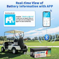 48V 100Ah LiFePO4 Lithium Battery 200A BMS 10000+Cycles Trolling Motor Golf Cart