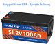 48v 100ah Lifepo4 Lithium Battery Deep Cycle Bms For Rv Golf Cart Solar System