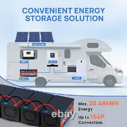 48V 100Ah LiFePO4 Lithium Battery Deep Cycle BMS for RV Golf Cart Solar System