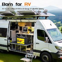 48V 100Ah LiFePO4 Lithium Bluetooth Golf Cart Battery Solar RV (4Pack 12V100Ah)